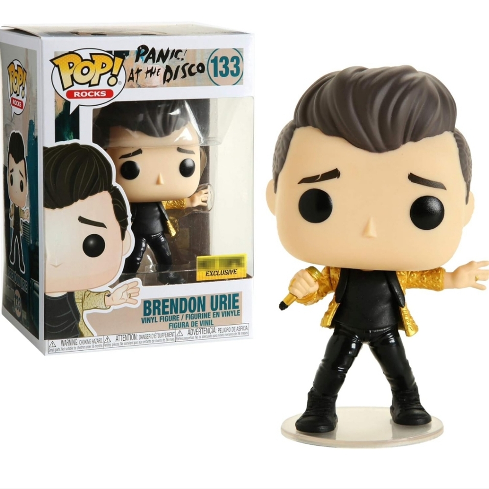 FUNKO POP ROCKS Panic At The Disco Brendon Urie Figure 133  w/ Box & Cover